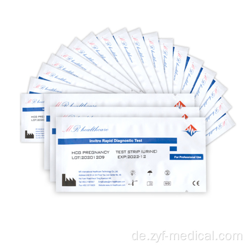 HCG -Test mit niedrigem Preis für Babytest, Schwangerschaft Rapid Test Strips HCG